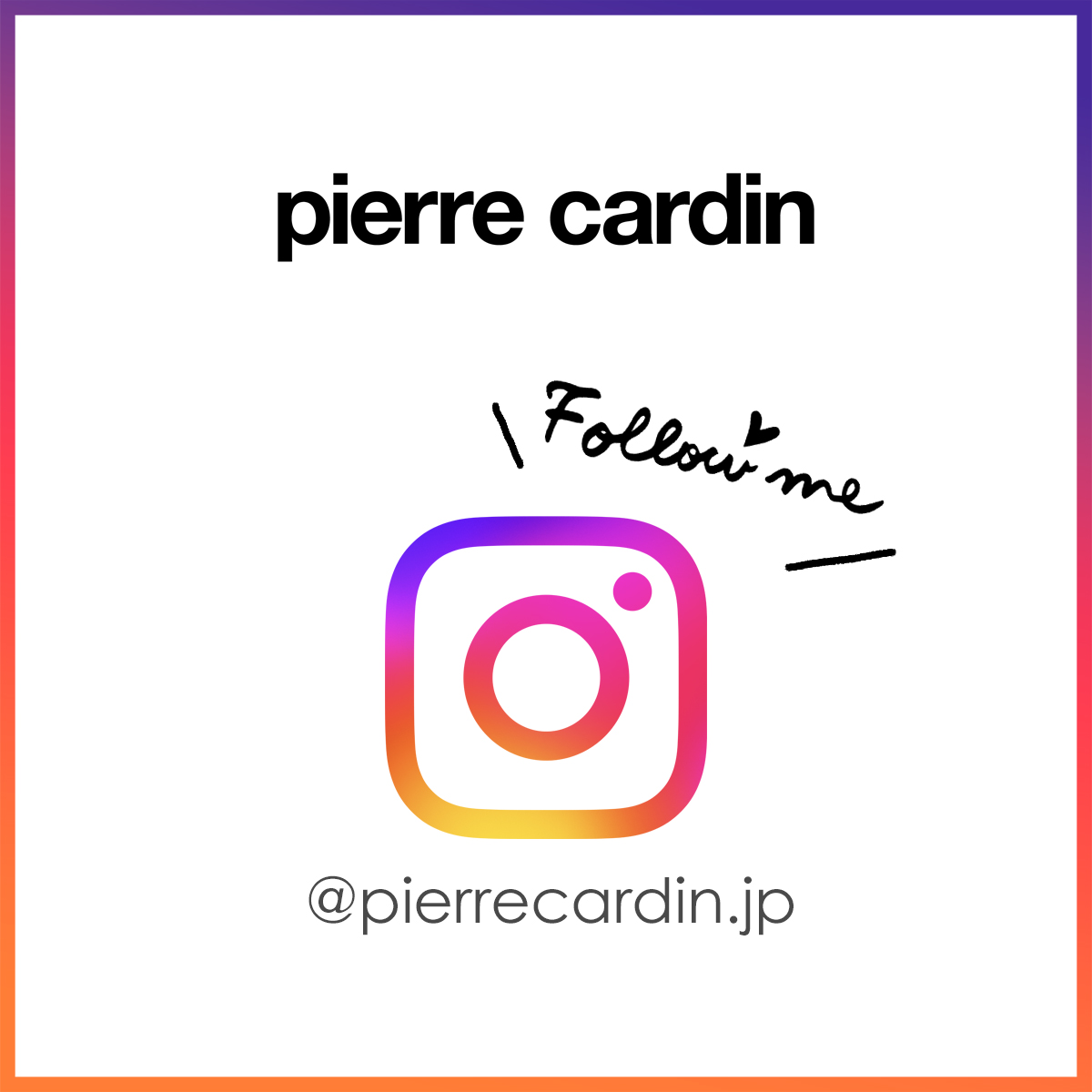 pierre cardin instagram Follow Me